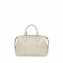 OSPREY LONDON The Adaline Leather Weekend Holdall Tan Brown