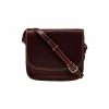 OSPREY LONDON Brown Cognac Saddle Leather Madden Cross-Body Bag