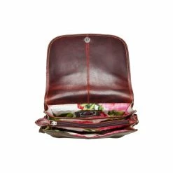 OSPREY LONDON Brown Cognac Saddle Leather Madden Cross-Body Bag -Osprey LondonSales unnamed file 482