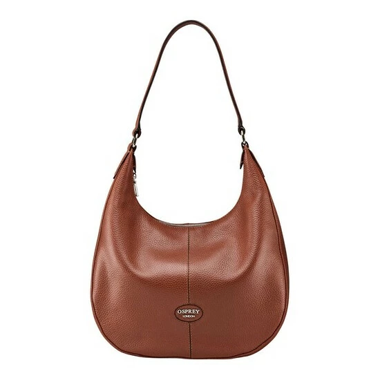 OSPREY LONDON Rita Leather Hobo Bag Tan Brown 8 OSPREY LONDON Rita Leather Hobo Bag Tan Brown - Image 8