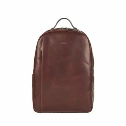 OSPREY LONDON Chestnut Brown Saddle Leather Carter Backpack