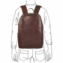 OSPREY LONDON Chestnut Brown Saddle Leather Carter Backpack -Osprey LondonSales unnamed file 514