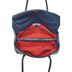 OSPREY LONDON The Carina Italian Leather Work Bag Navy -Osprey LondonSales unnamed file 519