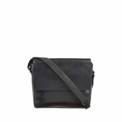 OSPREY LONDON Carter Saddle Leather Large Messenger Bag Chestnut Brown