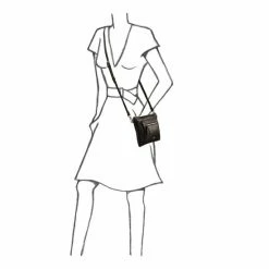 OSPREY LONDON Ruby Leather Cross Body Clutch Bag Orchid -Osprey LondonSales unnamed file 54