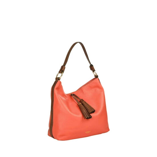 OSPREY LONDON The Savanna Leather Hobo Bag Mauve 2 OSPREY LONDON The Savanna Leather Hobo Bag Mauve - Image 2