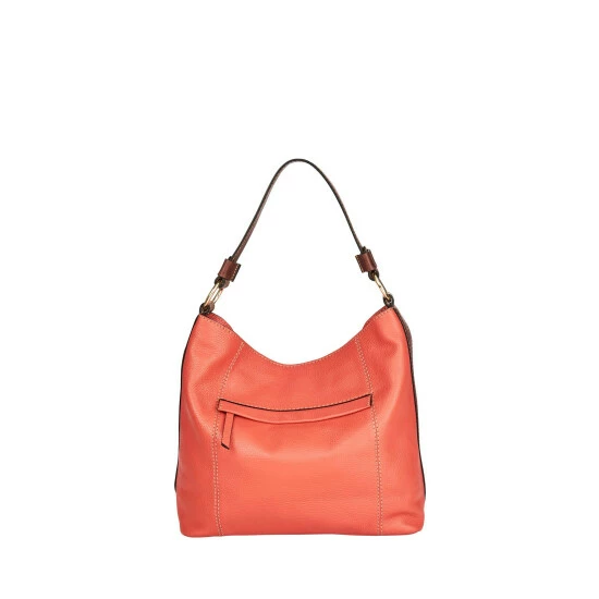 OSPREY LONDON The Savanna Leather Hobo Bag Mauve 3 OSPREY LONDON The Savanna Leather Hobo Bag Mauve - Image 3