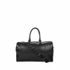 OSPREY LONDON The Carter Leather Weekend Holdall Bag Black