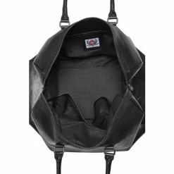 OSPREY LONDON The Carter Leather Weekend Holdall Bag Black -Osprey LondonSales unnamed file 576