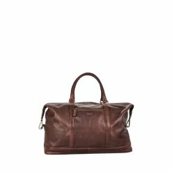 OSPREY LONDON Kennedy Glazed Calf Leather Weekend Holdall Bag