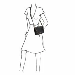 OSPREY LONDON Black The Grosvenor Leather Convertible Cross-Body Bag -Osprey LondonSales unnamed file 623