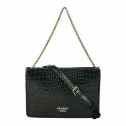 OSPREY LONDON Black The Grosvenor Leather Convertible Cross-Body Bag -Osprey LondonSales unnamed file 624