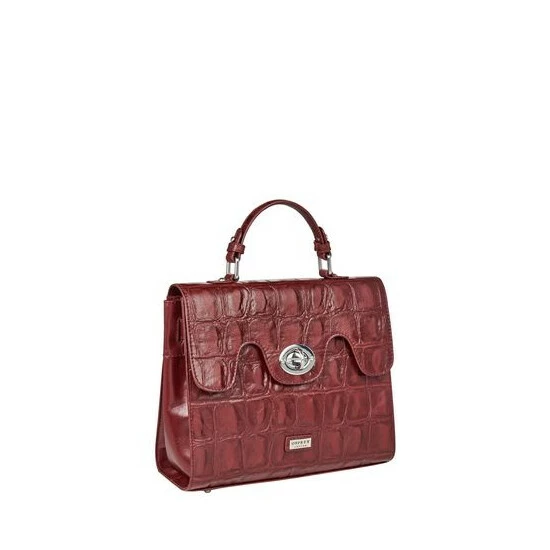 OSPREY LONDON Womens Mambo Caimen Leather Cross-Body Bag Red 8 OSPREY LONDON Womens Mambo Caimen Leather Cross-Body Bag Red - Image 8