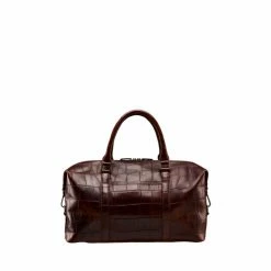 OSPREY LONDON Brixton Croc Leather Weekend Bag -Osprey LondonSales unnamed file 664