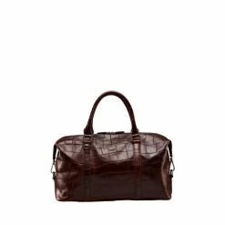 OSPREY LONDON Brixton Croc Leather Weekend Bag -Osprey LondonSales unnamed file 665