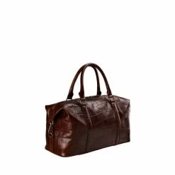 OSPREY LONDON Brixton Croc Leather Weekend Bag -Osprey LondonSales unnamed file 666