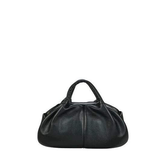 OSPREY LONDON The Squish Italian Leather Grab Bag Black 1 OSPREY LONDON The Squish Italian Leather Grab Bag Black