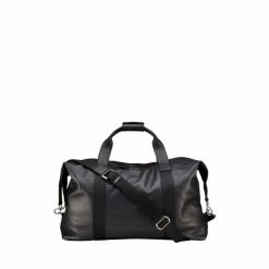 OSPREY LONDON Black Tumbled Leather Toby Weekender Bag -Osprey LondonSales unnamed file 696