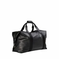 OSPREY LONDON Black Tumbled Leather Toby Weekender Bag -Osprey LondonSales unnamed file 697