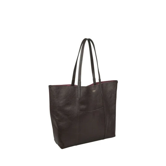 OSPREY LONDON The Primrose Hill Italian Leather Shoulder Tote Bag Chocolate Brown 2 OSPREY LONDON The Primrose Hill Italian Leather Shoulder Tote Bag Chocolate Brown - Image 2