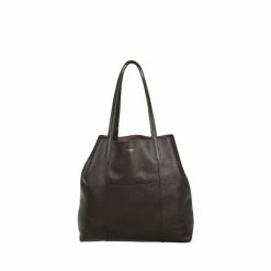 OSPREY LONDON The Primrose Hill Italian Leather Shoulder Tote Bag Chocolate Brown 8 OSPREY LONDON The Primrose Hill Italian Leather Shoulder Tote Bag Chocolate Brown -Osprey LondonSales unnamed file 703