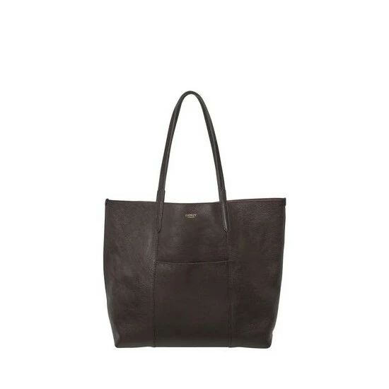 OSPREY LONDON The Primrose Hill Italian Leather Shoulder Tote Bag Chocolate Brown 6 OSPREY LONDON The Primrose Hill Italian Leather Shoulder Tote Bag Chocolate Brown - Image 6