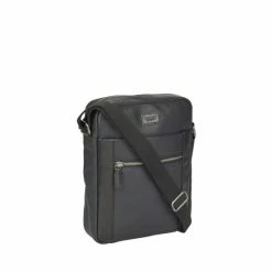 OSPREY LONDON Black The Small Grantham Waxed Canvas And Leather Messenger Bag -Osprey LondonSales unnamed file 731