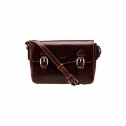OSPREY LONDON Brown The Medium Boxer Leather Cognac Satchel