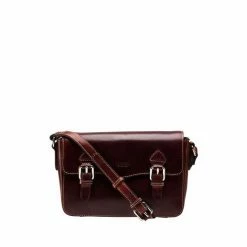 OSPREY LONDON Brown The Medium Boxer Leather Cognac Satchel -Osprey LondonSales unnamed file 738
