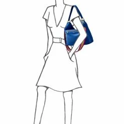 OSPREY LONDON Grainy Hide Leather Hendrix Large Hobo Bag Raspberry Pink -Osprey LondonSales unnamed file 76