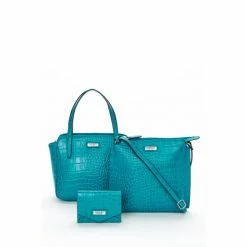 OSPREY LONDON Minster Croc Leather Grab Bag Orange Tang -Osprey LondonSales unnamed file 777