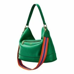 OSPREY LONDON Grainy Hide Leather Hendrix Large Hobo Bag Raspberry Pink -Osprey LondonSales unnamed file 78