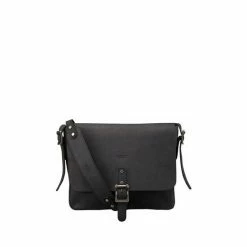 OSPREY LONDON Clayton Leather Satchel Black