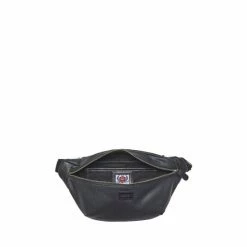OSPREY LONDON Grantham Waxed Canvas & Leather Bumbag Black 13 OSPREY LONDON Grantham Waxed Canvas & Leather Bumbag Black -Osprey LondonSales unnamed file 820