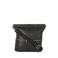 OSPREY LONDON Grainy Hide Leather Levisham Cross-Body Bag Navy -Osprey LondonSales unnamed file 828