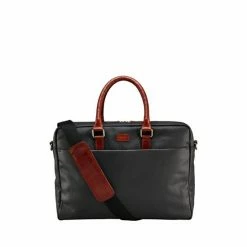 OSPREY LONDON Grey Waxed Canvas & Glazed Calf Leather Grantham Laptop Bag -Osprey LondonSales unnamed file 841