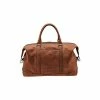 OSPREY LONDON Brown Clayton Leather Weekend Holdall Bag