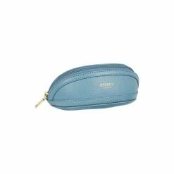 OSPREY LONDON Holly Leather Glasses Case Blue -Osprey LondonSales unnamed file 894
