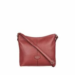 OSPREY LONDON Grainy Hide Leather Rita Cross-Body Bag Oxblood Red 8 OSPREY LONDON Grainy Hide Leather Rita Cross-Body Bag Oxblood Red -Osprey LondonSales unnamed file 90