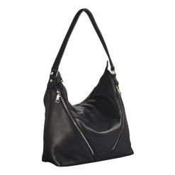OSPREY LONDON Black Saddle Leather Kelso Hobo Bag 2 OSPREY LONDON Black Saddle Leather Kelso Hobo Bag -Osprey LondonSales unnamed file 94