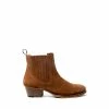 Osprey London Womens Tan Brown Suede The Jane Chelsea Boots