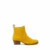 Osprey London Womens Yellow Suede The Jane Chelsea Boots
