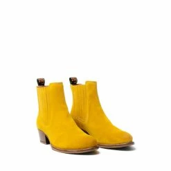 Osprey London Womens Yellow Suede The Jane Chelsea Boots -Osprey LondonSales unnamed file 994