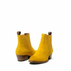 Osprey London Womens Yellow Suede The Jane Chelsea Boots -Osprey LondonSales unnamed file 995